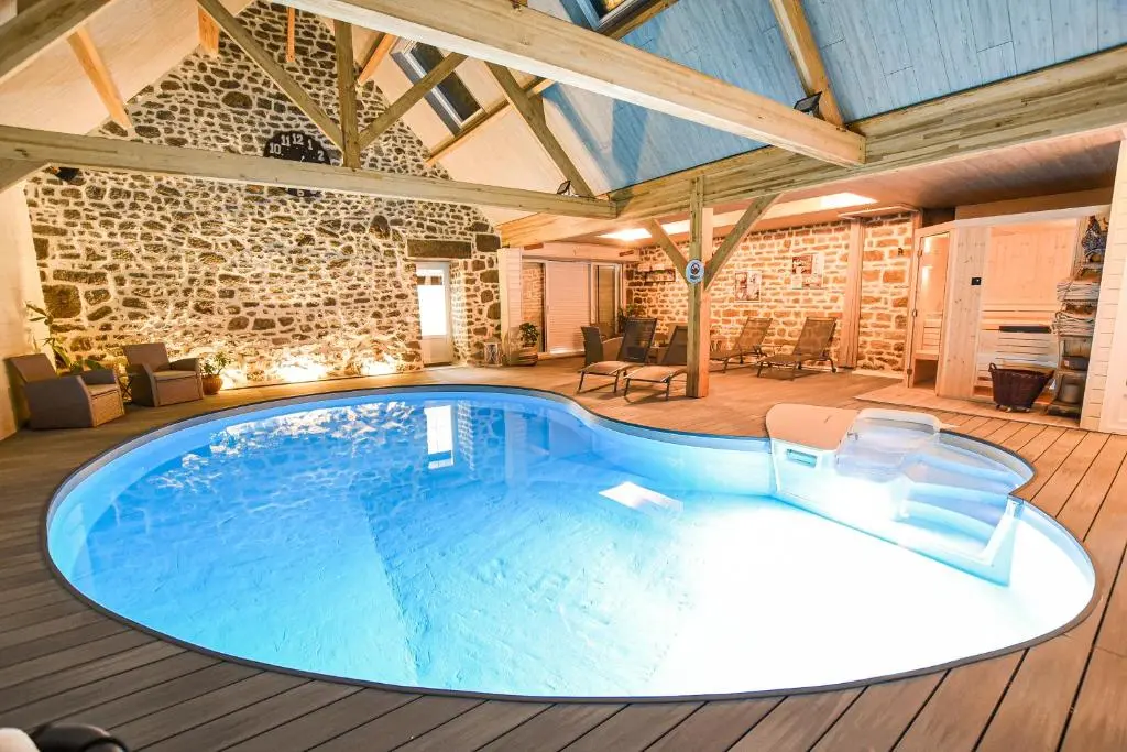 chambres d’hotes normandie la Brocherie piscine, spa, massage, jacuzzi