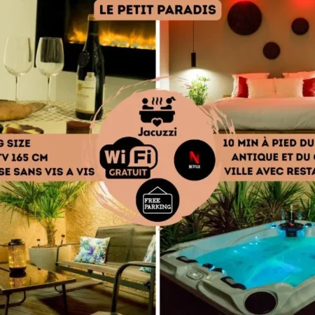 Le petit paradis: appartement avec jacuzzi